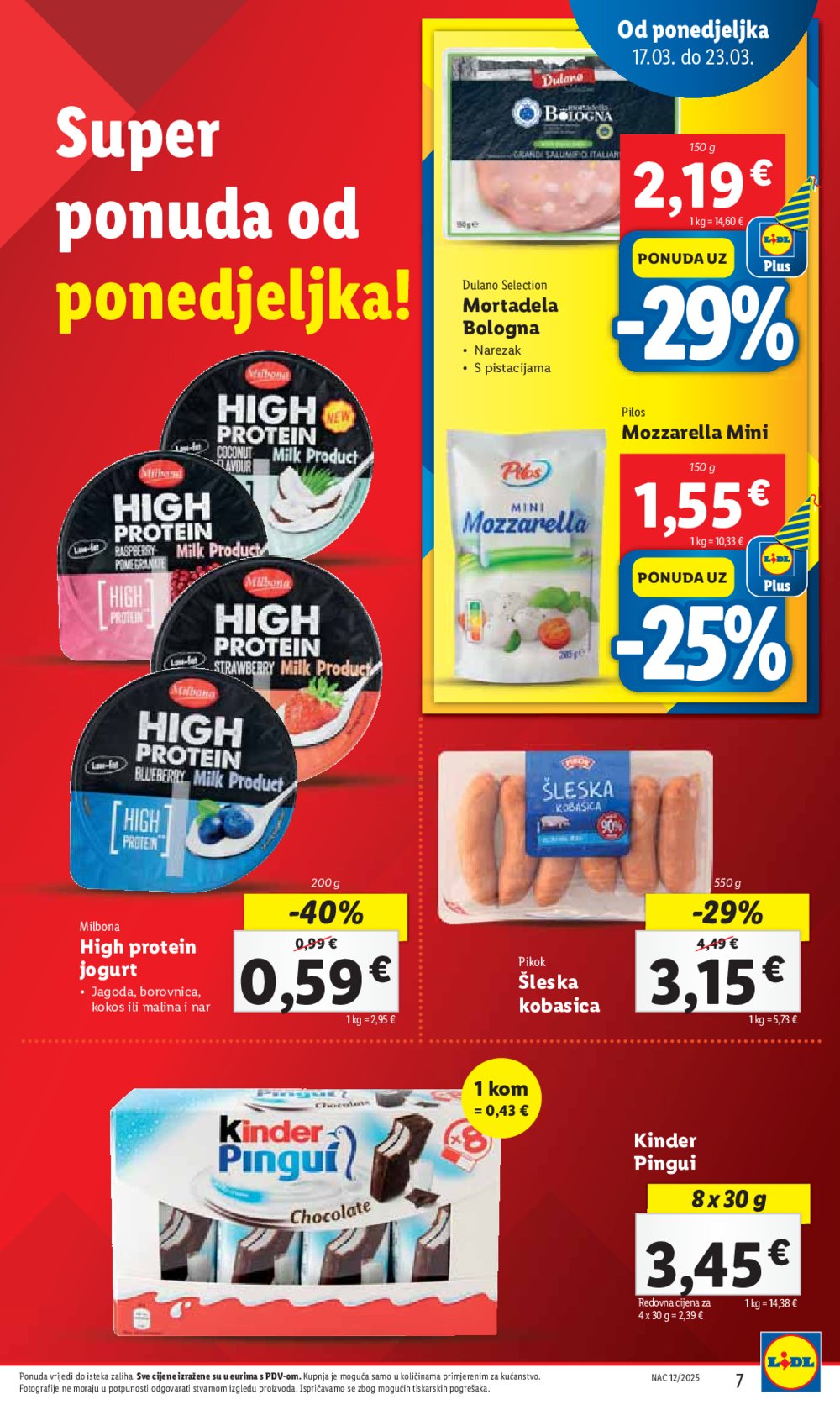 Lidl katalog Super ponuda od ponedjeljka 17.03.-23.03.2025.