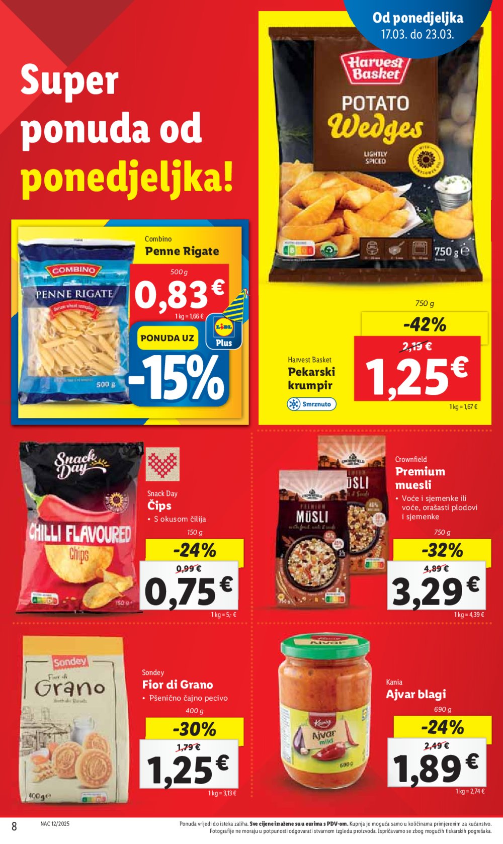 Lidl katalog Super ponuda od ponedjeljka 17.03.-23.03.2025.