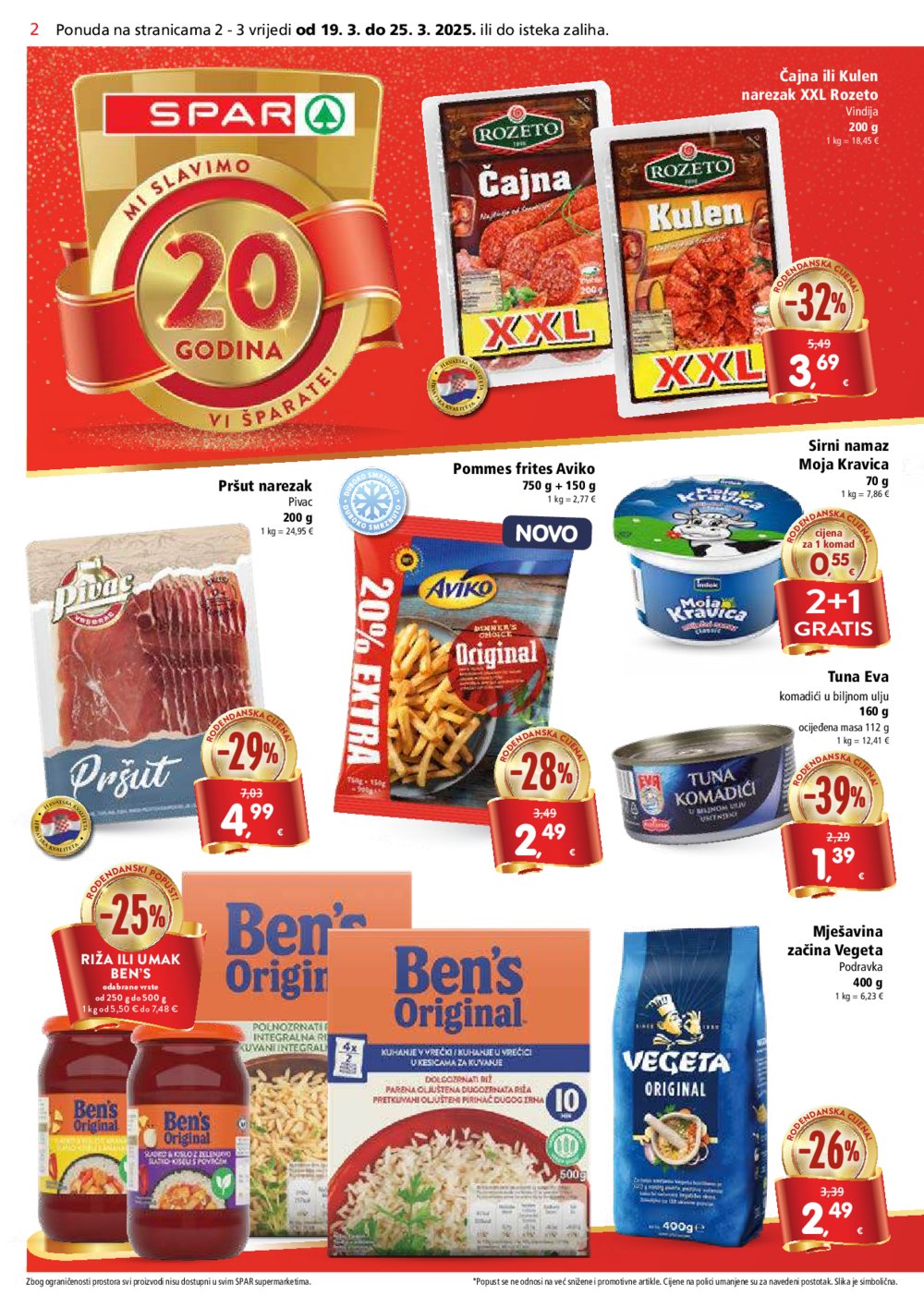 SPAR katalog Akcija 19.03.-25.03.2025.