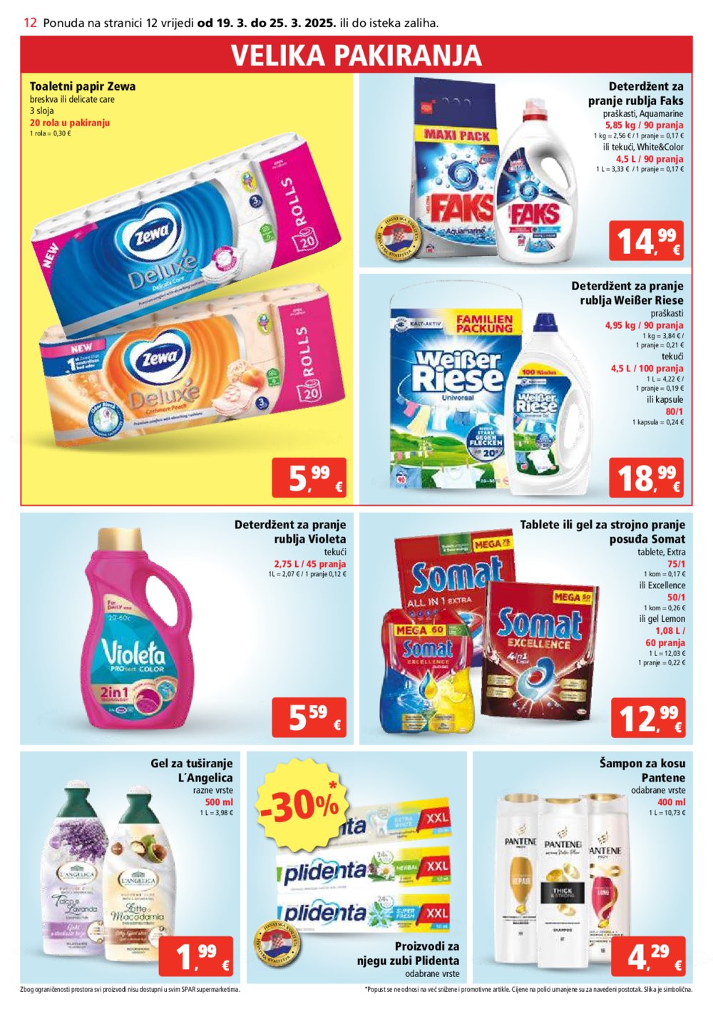 SPAR katalog Akcija 19.03.-25.03.2025.