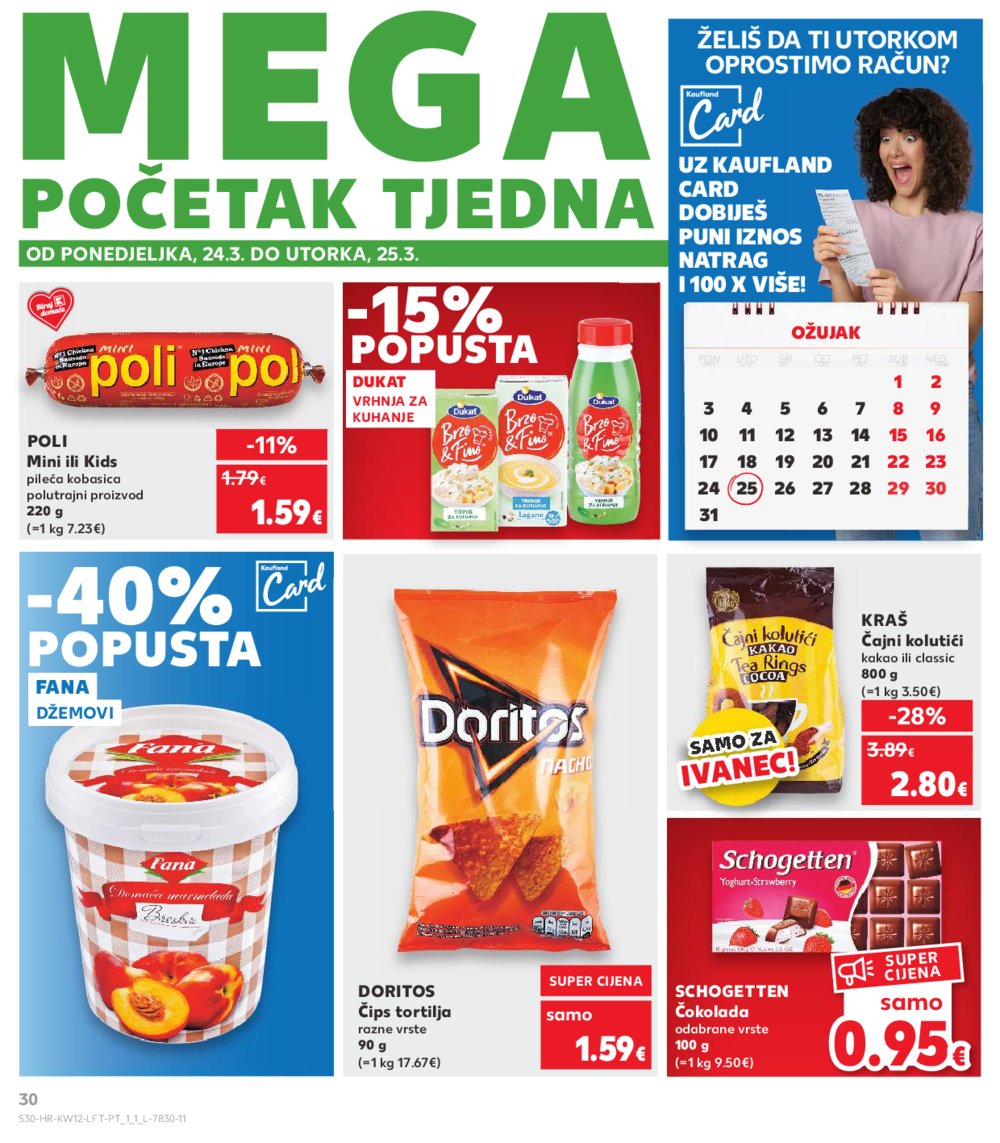 Kaufland katalog Akcija 19.03.-25.03.2025. Ivanec