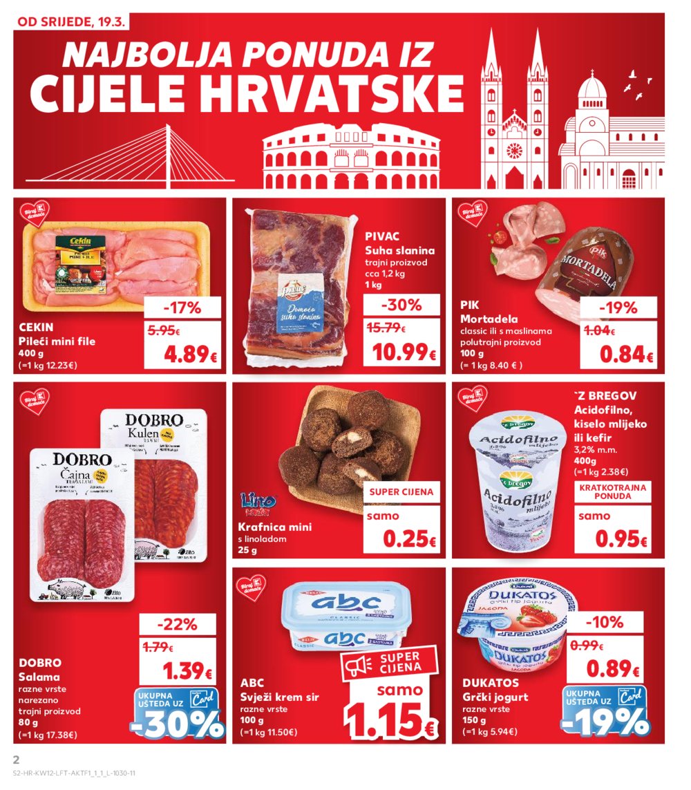 Kaufland katalog Akcija 19.03.-25.03.2025. Odabrane poslovnice