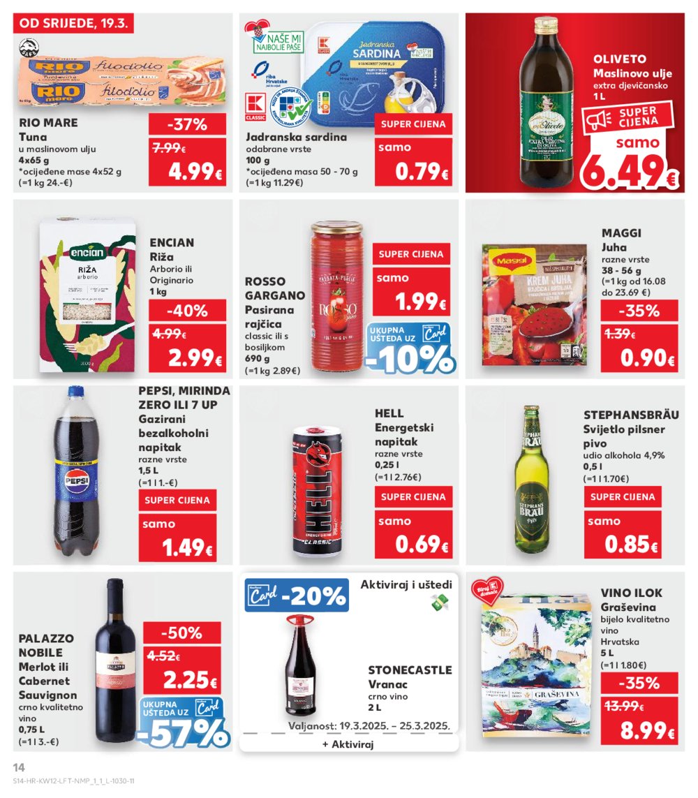 Kaufland katalog Akcija 19.03.-25.03.2025. Odabrane poslovnice