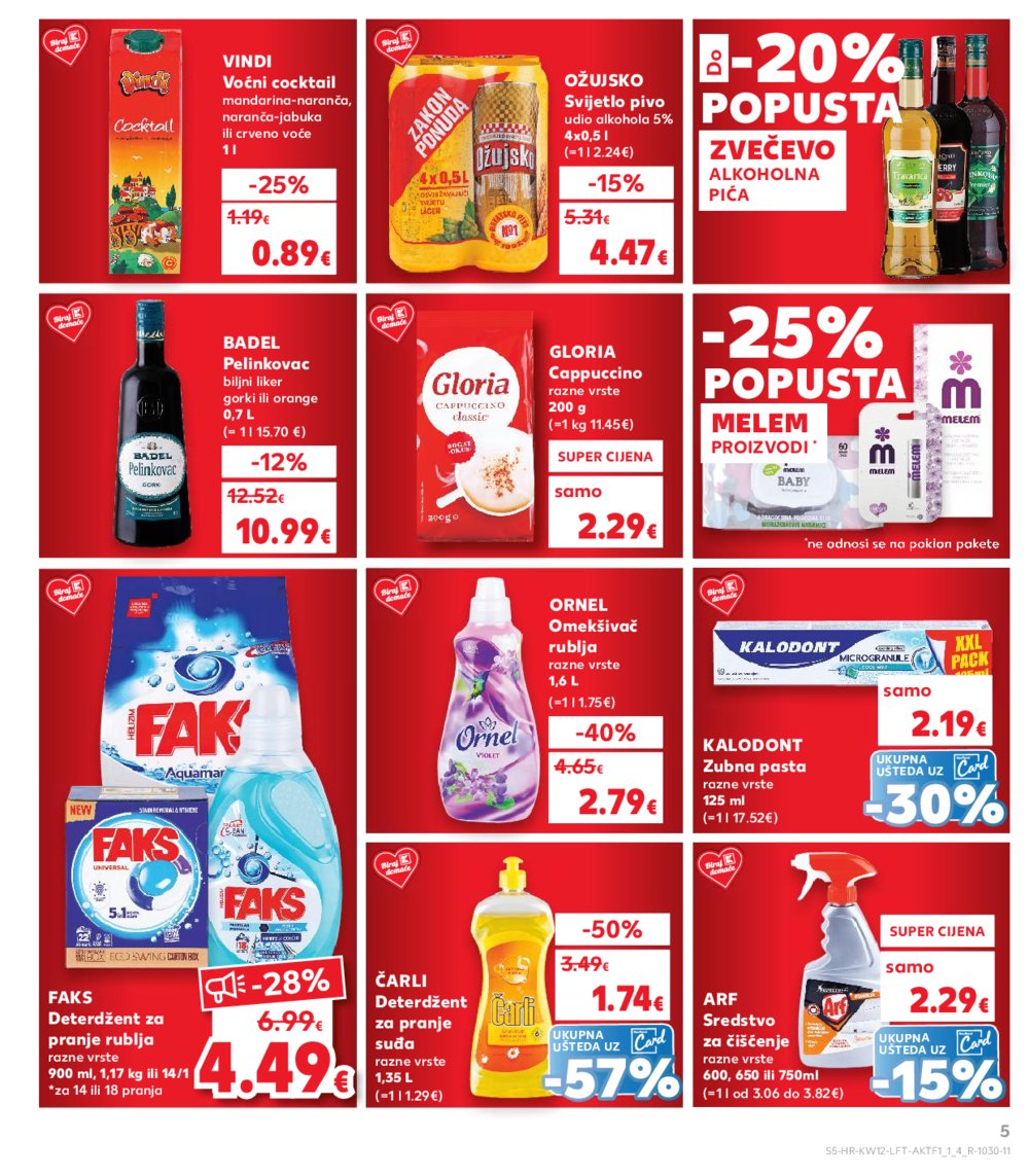 Kaufland katalog Akcija 19.03.-25.03.2025. Odabrane poslovnice