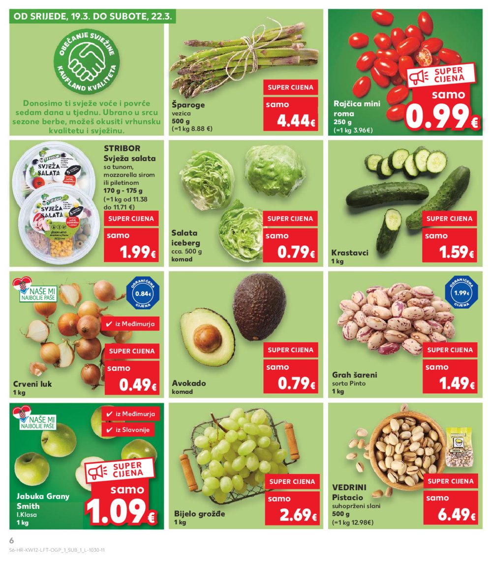 Kaufland katalog Akcija 19.03.-25.03.2025. Odabrane poslovnice