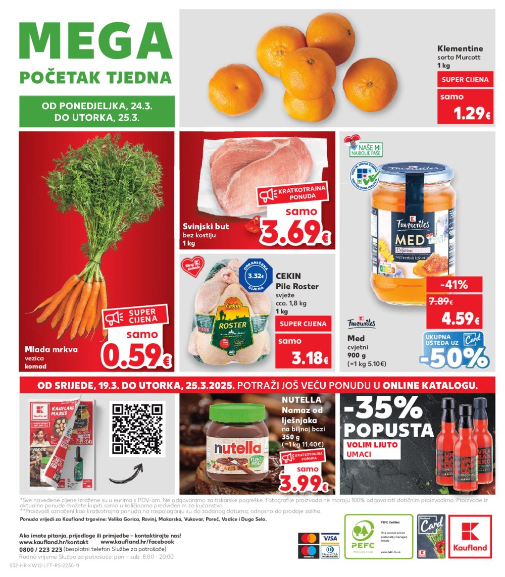 Kaufland katalog Akcija 19.03.-25.03.2025. VG, Ro, Ma, Vu, Po, Vo i DS