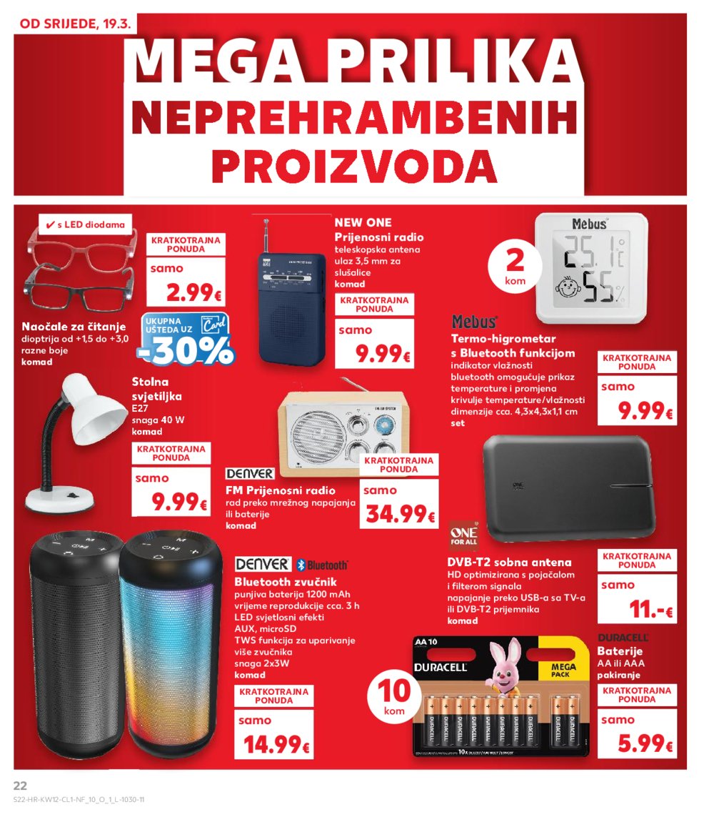 Kaufland katalog Neprehrambenih proizvoda 19.03.-25.03.2025. Odabrane poslovnice