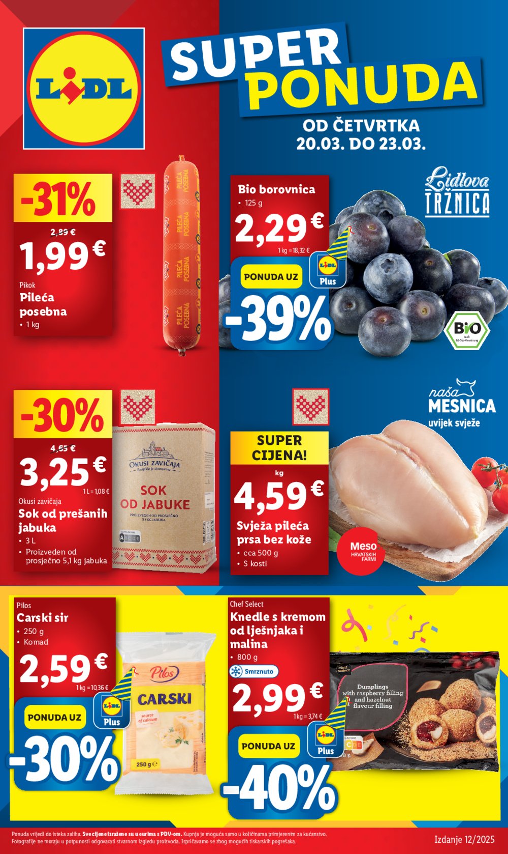 Lidl katalog Super ponuda od četvrtka 20.03.-23.03.2025.