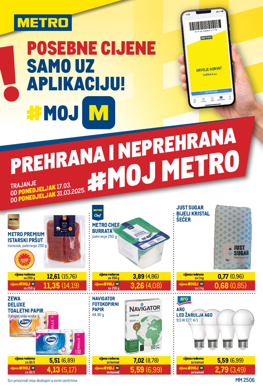 Metro katalog Prehrana i Neprehrana akcija 17.03.-31.03.2025.