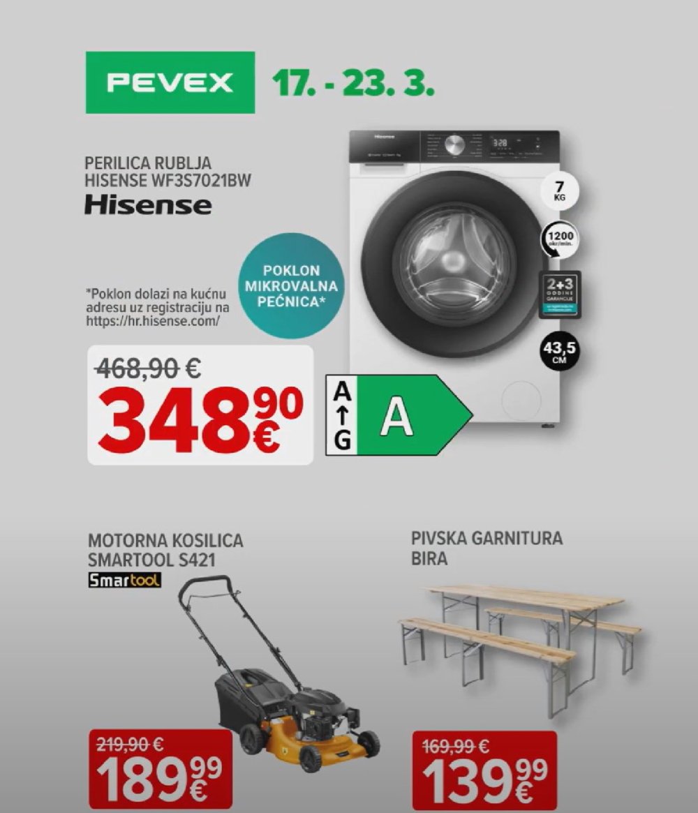 Pevex katalog Pevexovih 7 17.03.-23.03.2025.