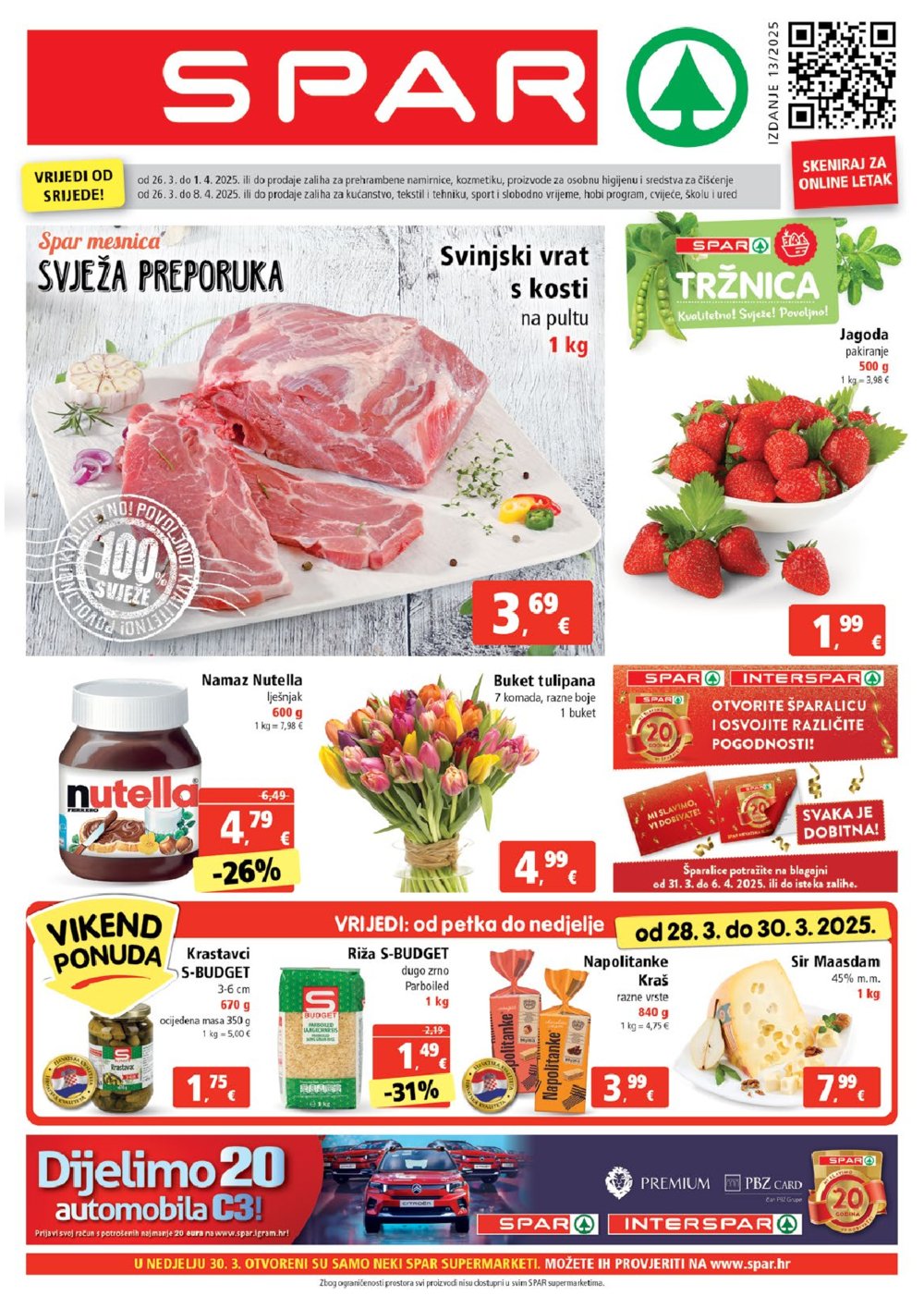 SPAR katalog Akcija 26.03.-01.04.2025.