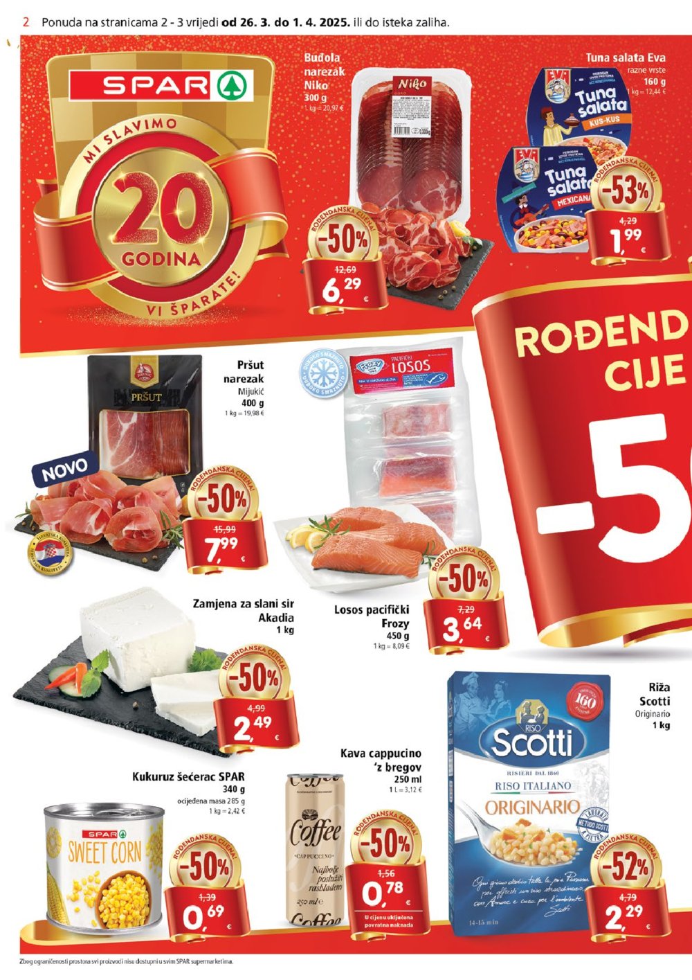 SPAR katalog Akcija 26.03.-01.04.2025.