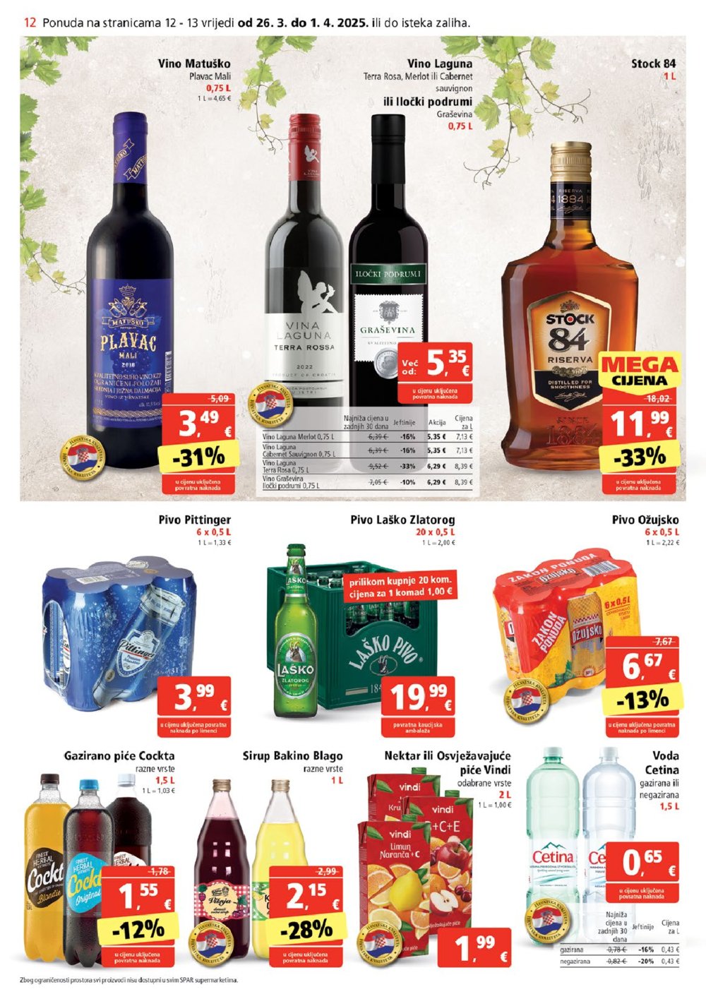 SPAR katalog Akcija 26.03.-01.04.2025.