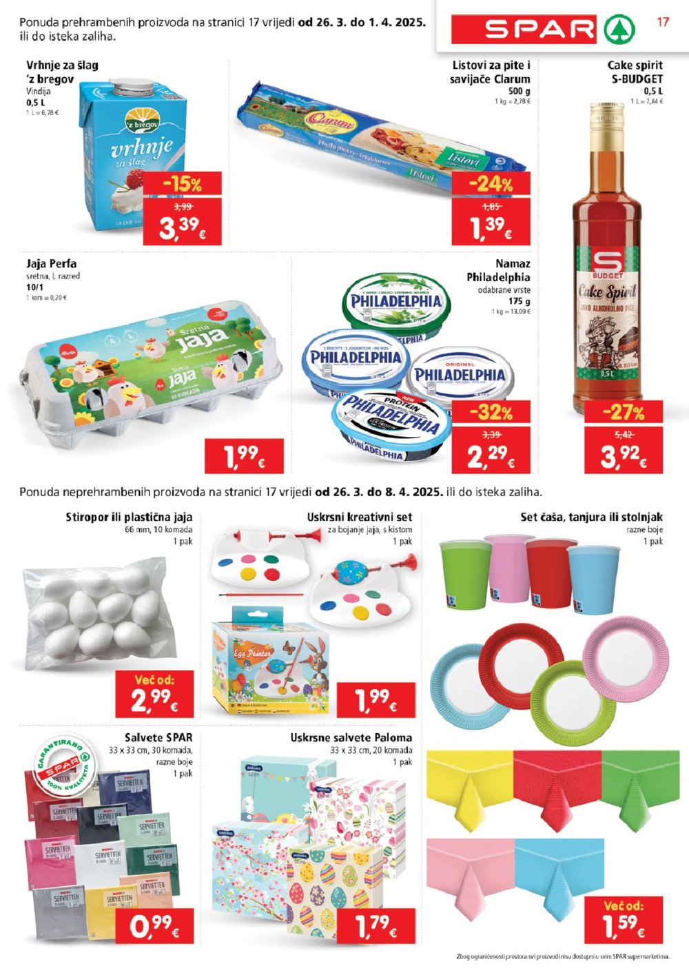 SPAR katalog Akcija 26.03.-01.04.2025.
