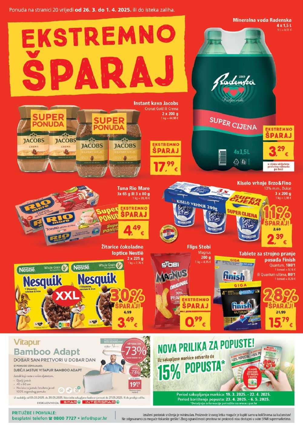 SPAR katalog Akcija 26.03.-01.04.2025.