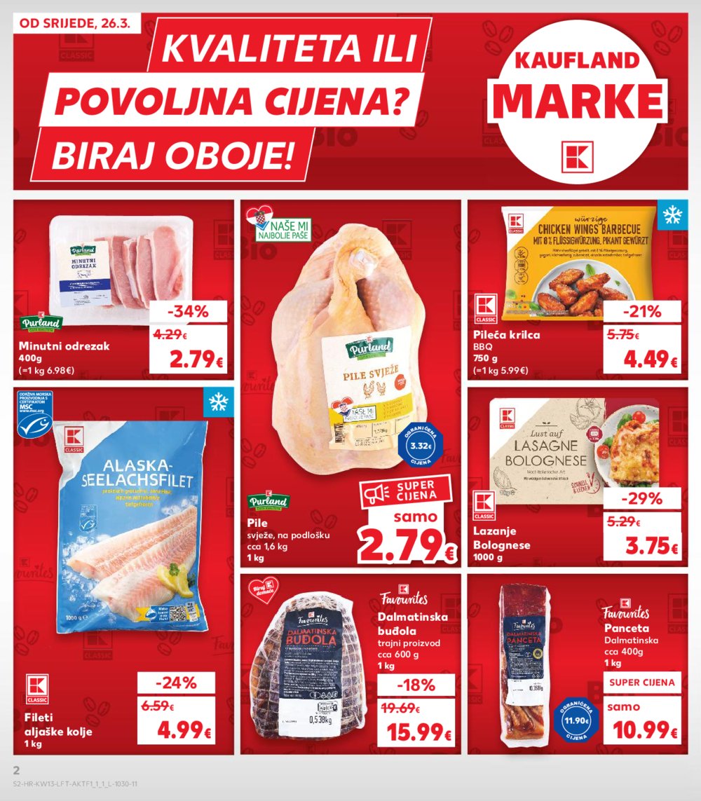 Kaufland katalog Akcija 26.03.-01.04.2025. VG, Ro, Ma, VU, Po, Vo, DS