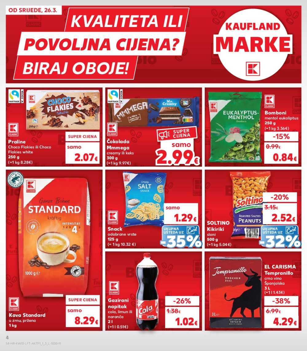 Kaufland katalog Akcija 26.03.-01.04.2025. VG, Ro, Ma, VU, Po, Vo, DS