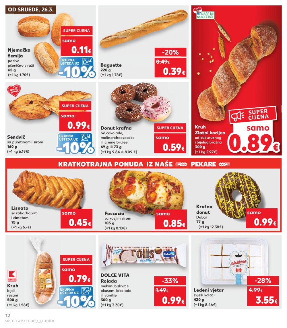 Kaufland katalog Akcija 26.03.-01.04.2025. VG, Ro, Ma, VU, Po, Vo, DS