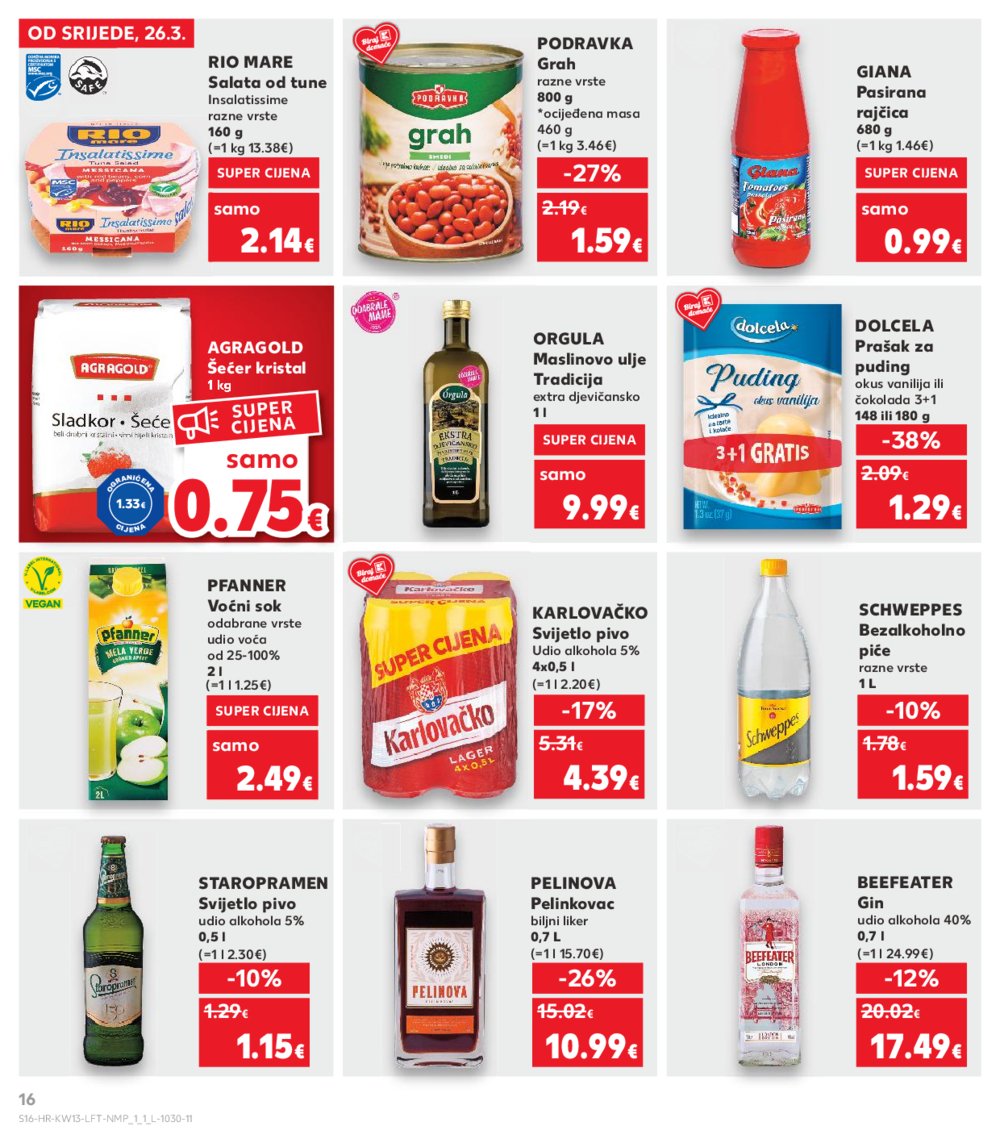 Kaufland katalog Akcija 26.03.-01.04.2025. VG, Ro, Ma, VU, Po, Vo, DS