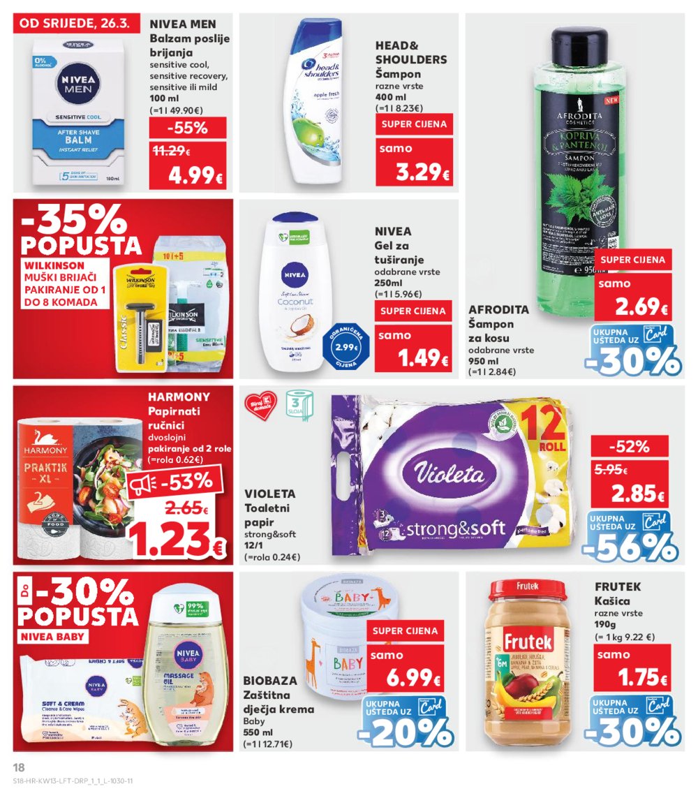 Kaufland katalog Akcija 26.03.-01.04.2025. VG, Ro, Ma, VU, Po, Vo, DS