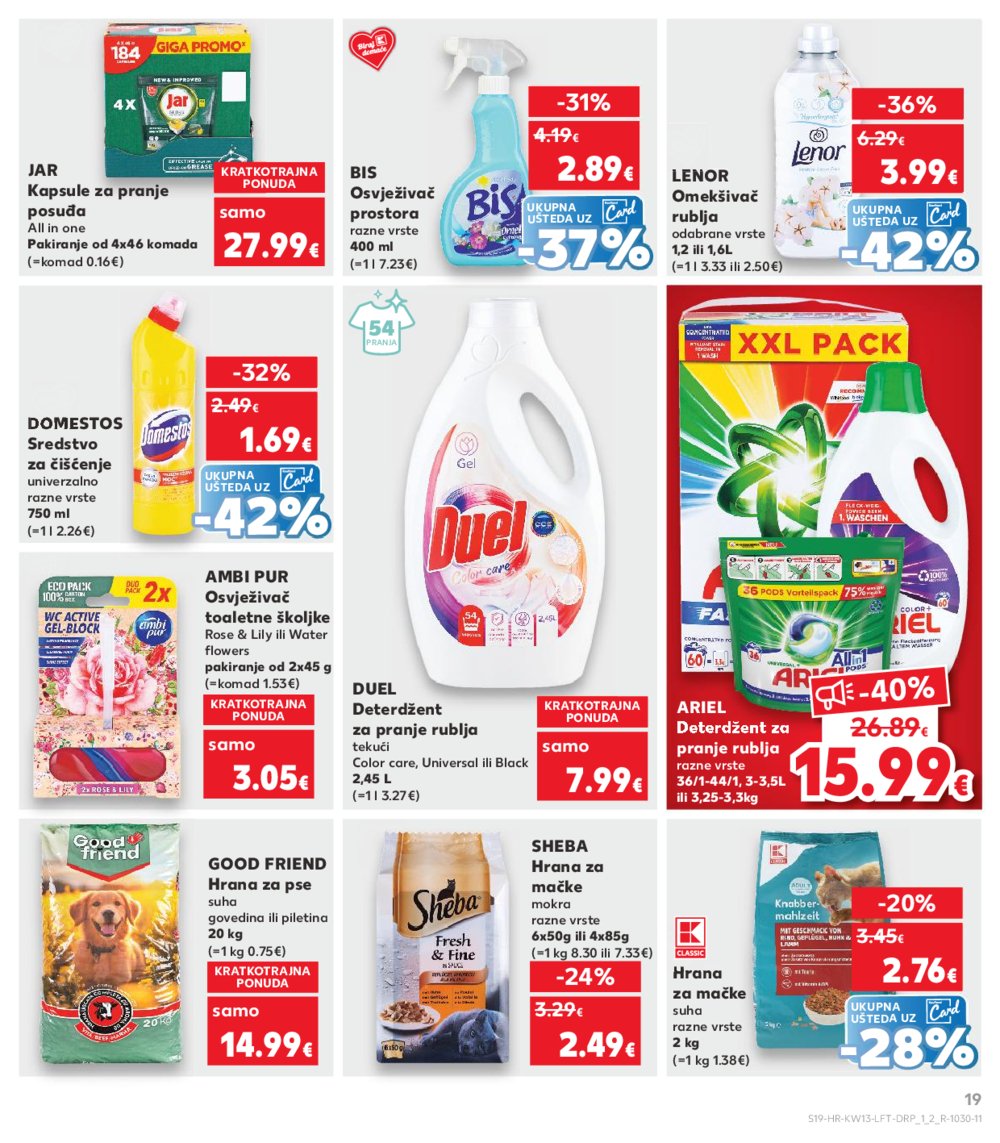 Kaufland katalog Akcija 26.03.-01.04.2025. VG, Ro, Ma, VU, Po, Vo, DS