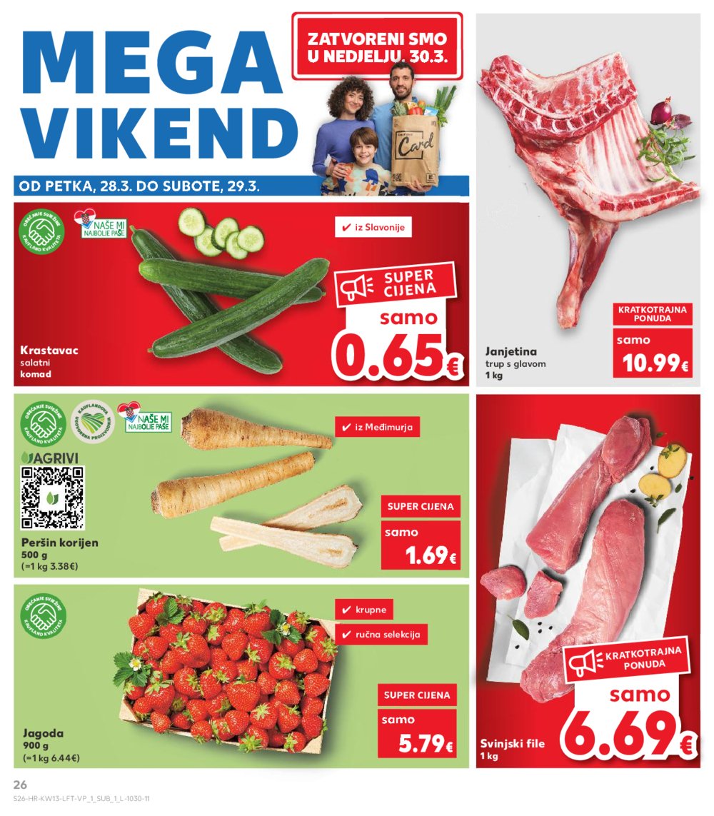 Kaufland katalog Akcija 26.03.-01.04.2025. VG, Ro, Ma, VU, Po, Vo, DS