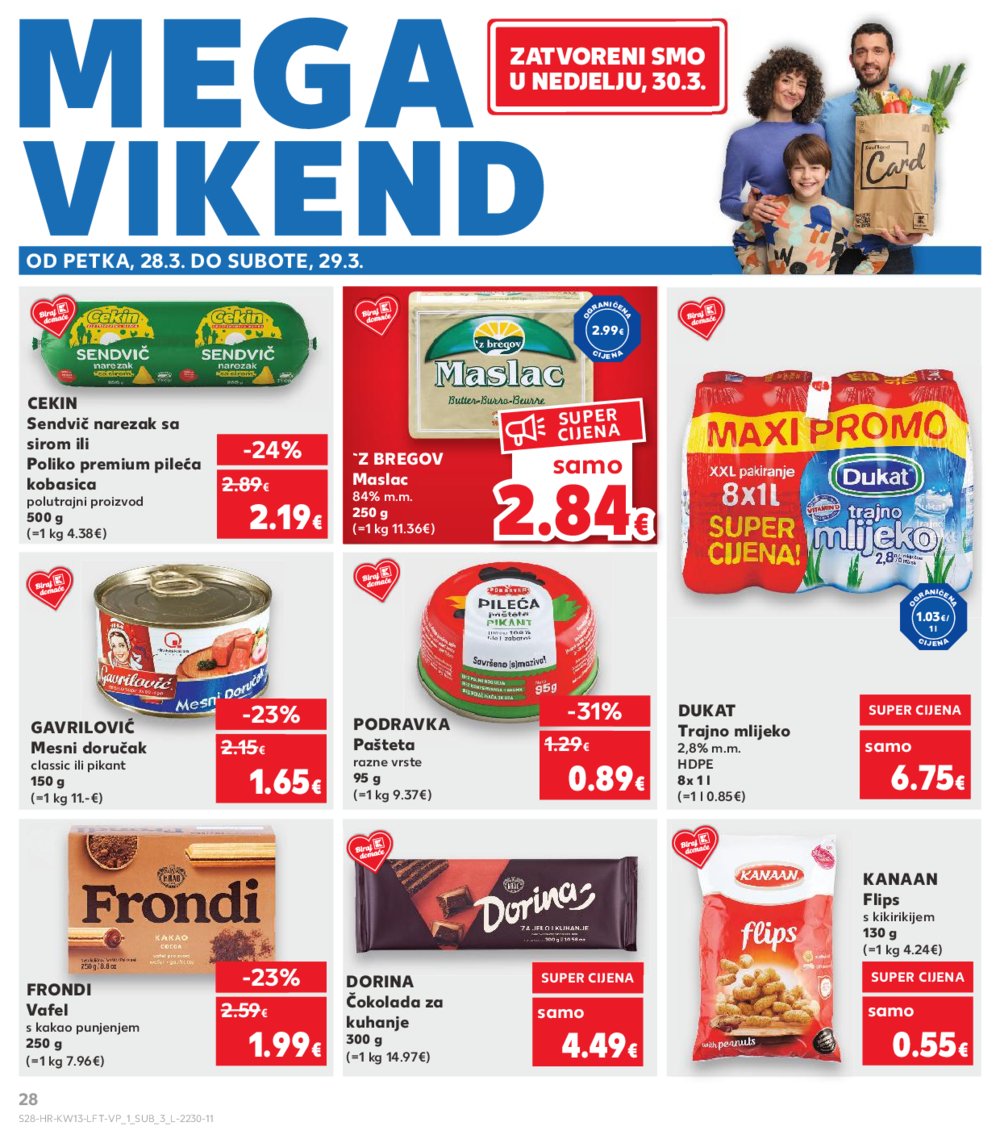 Kaufland katalog Akcija 26.03.-01.04.2025. VG, Ro, Ma, VU, Po, Vo, DS