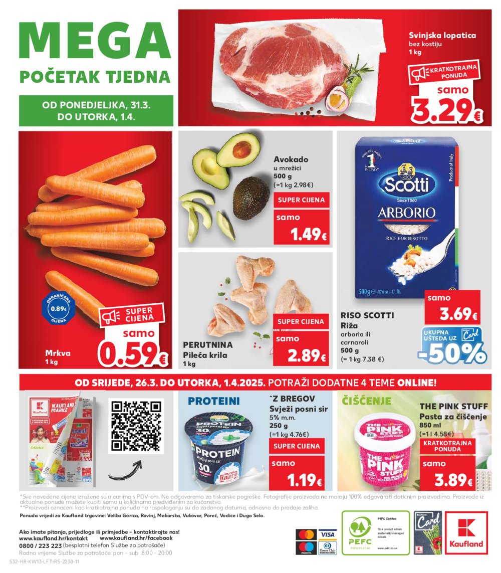 Kaufland katalog Akcija 26.03.-01.04.2025. VG, Ro, Ma, VU, Po, Vo, DS