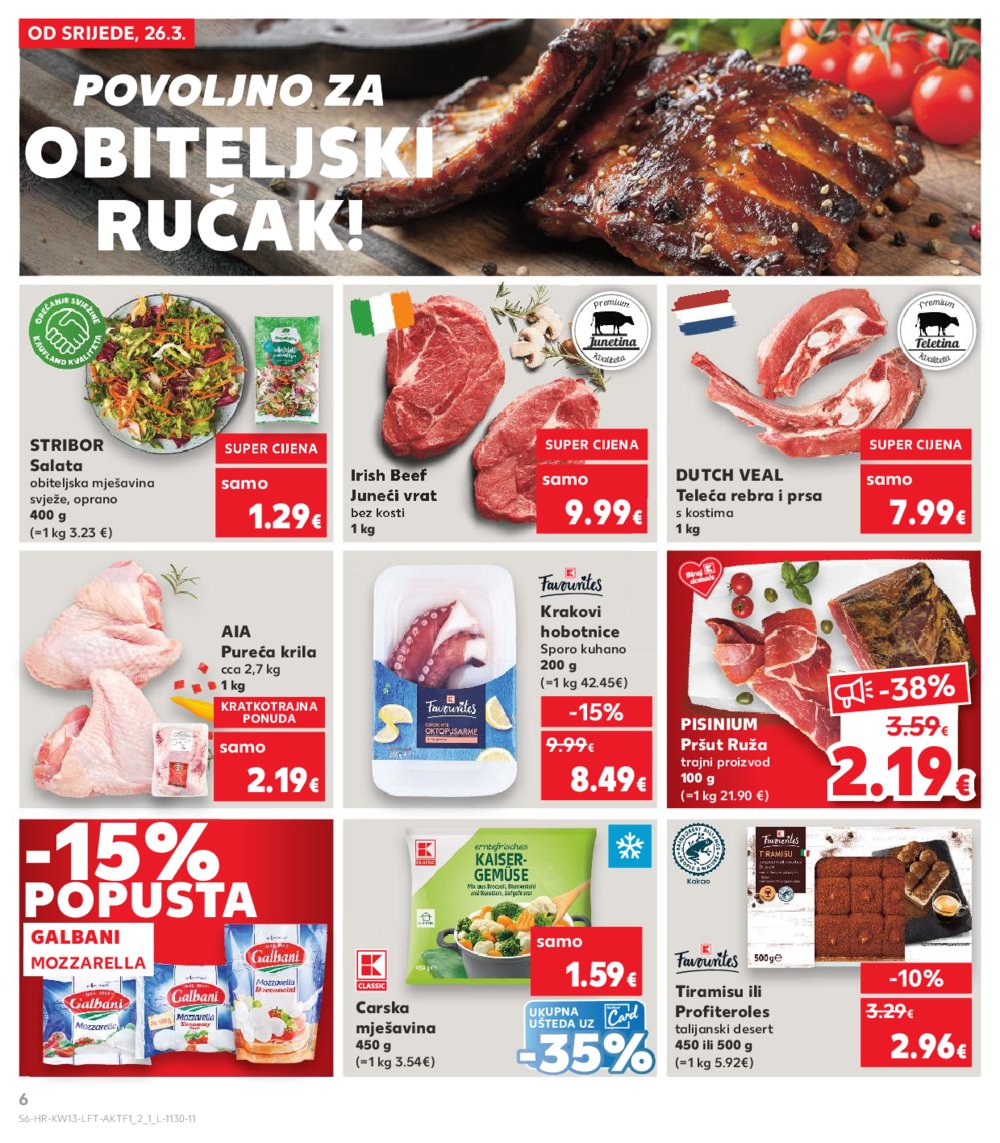 Kaufland katalog Akcija 26.03.-01.04.2025. VG, Ro, Ma, VU, Po, Vo, DS