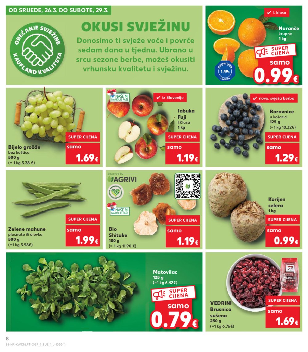 Kaufland katalog Akcija 26.03.-01.04.2025. VG, Ro, Ma, VU, Po, Vo, DS