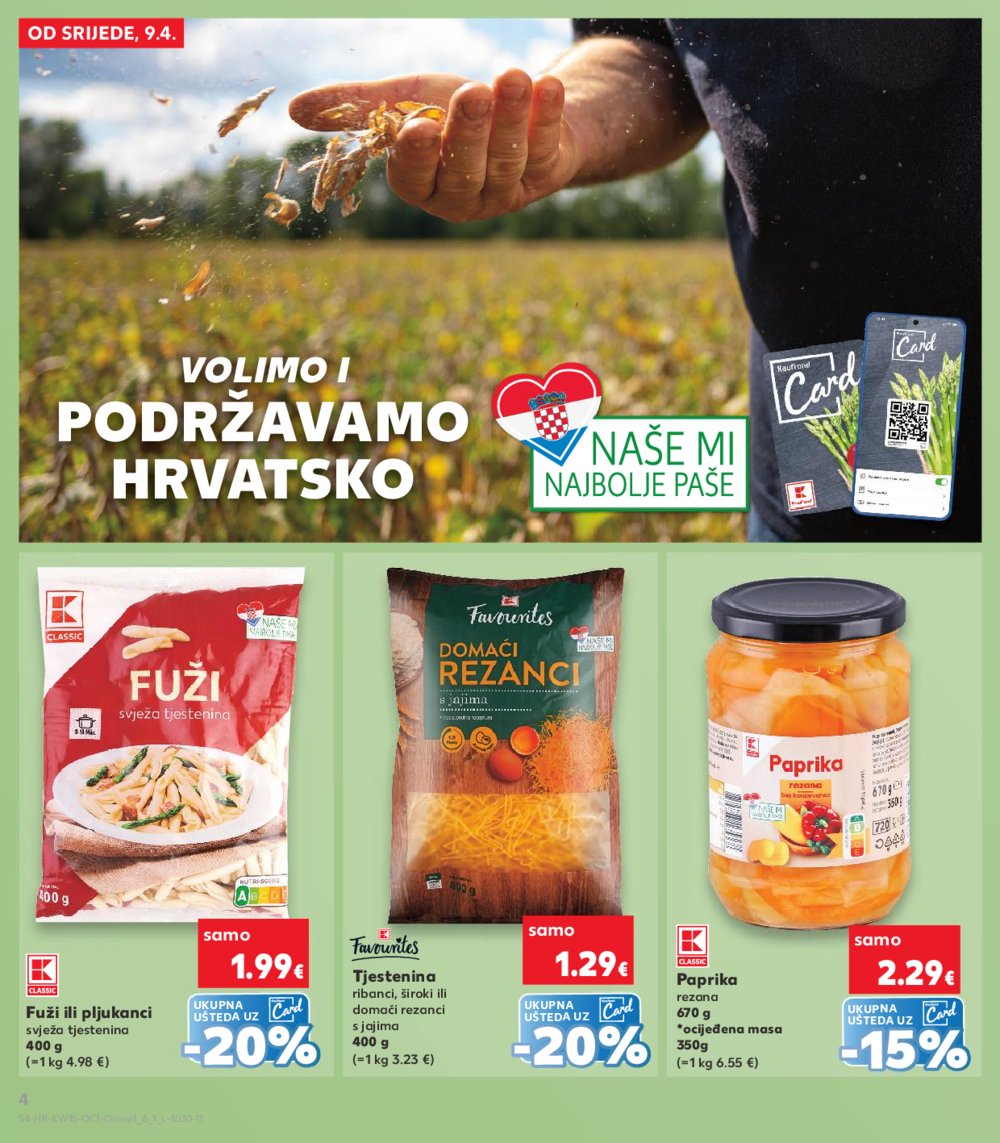 Kaufland katalog Kaufland Marke 09.04.-15.04.2025. Odabrane poslovnice