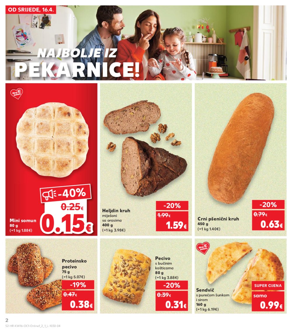 Kaufland katalog Kaufland Marke 16.04.-22.04.2025. Odabrane Poslovnice