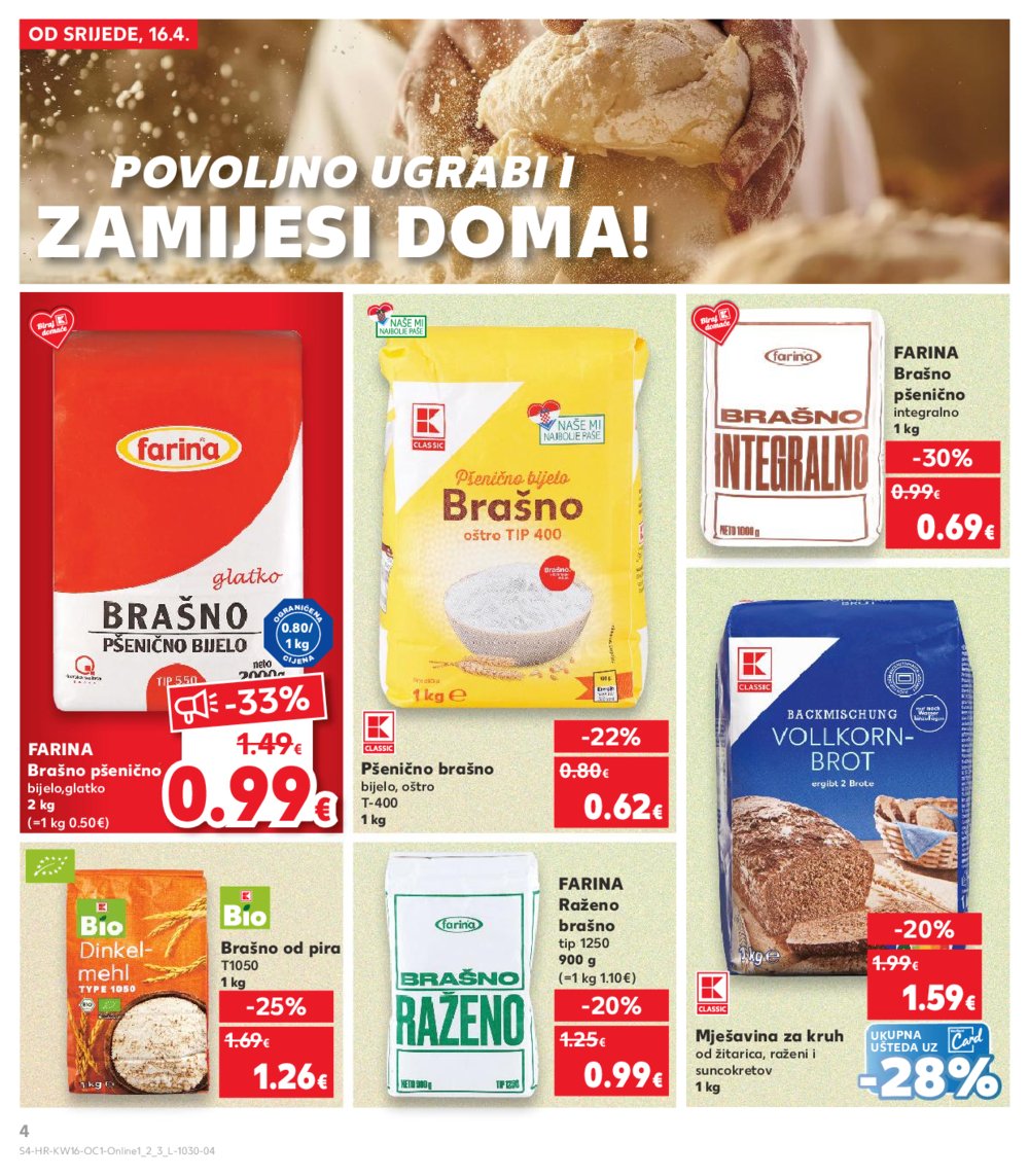 Kaufland katalog Kaufland Marke 16.04.-22.04.2025. Odabrane Poslovnice