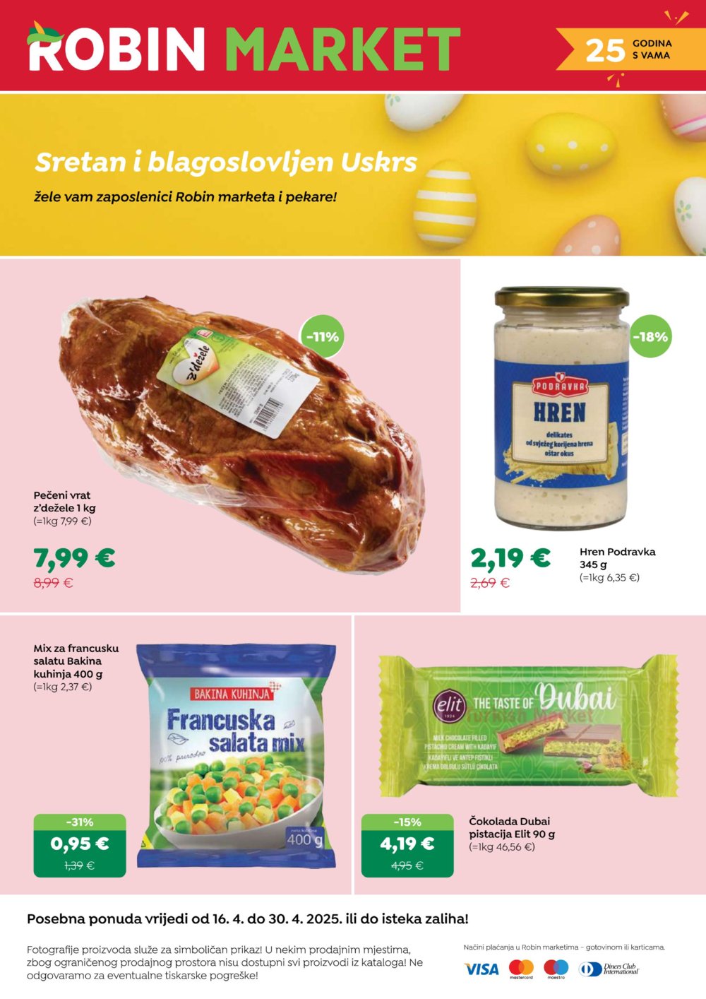 Robin katalog Akcija 16.04. - 30.04.2025.