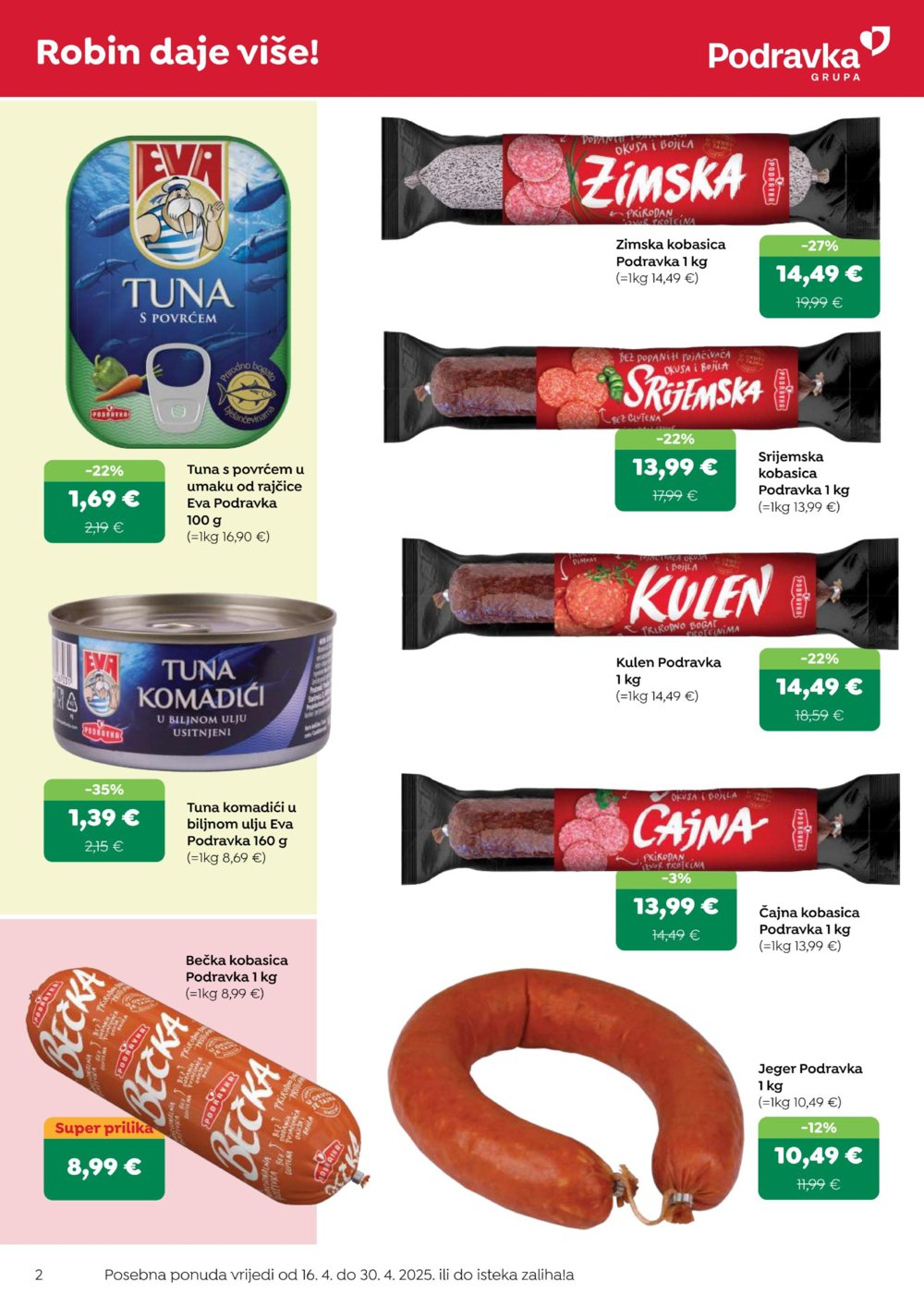 Robin katalog Akcija 16.04. - 30.04.2025.