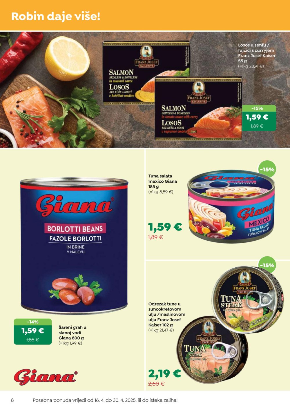 Robin katalog Akcija 16.04. - 30.04.2025.