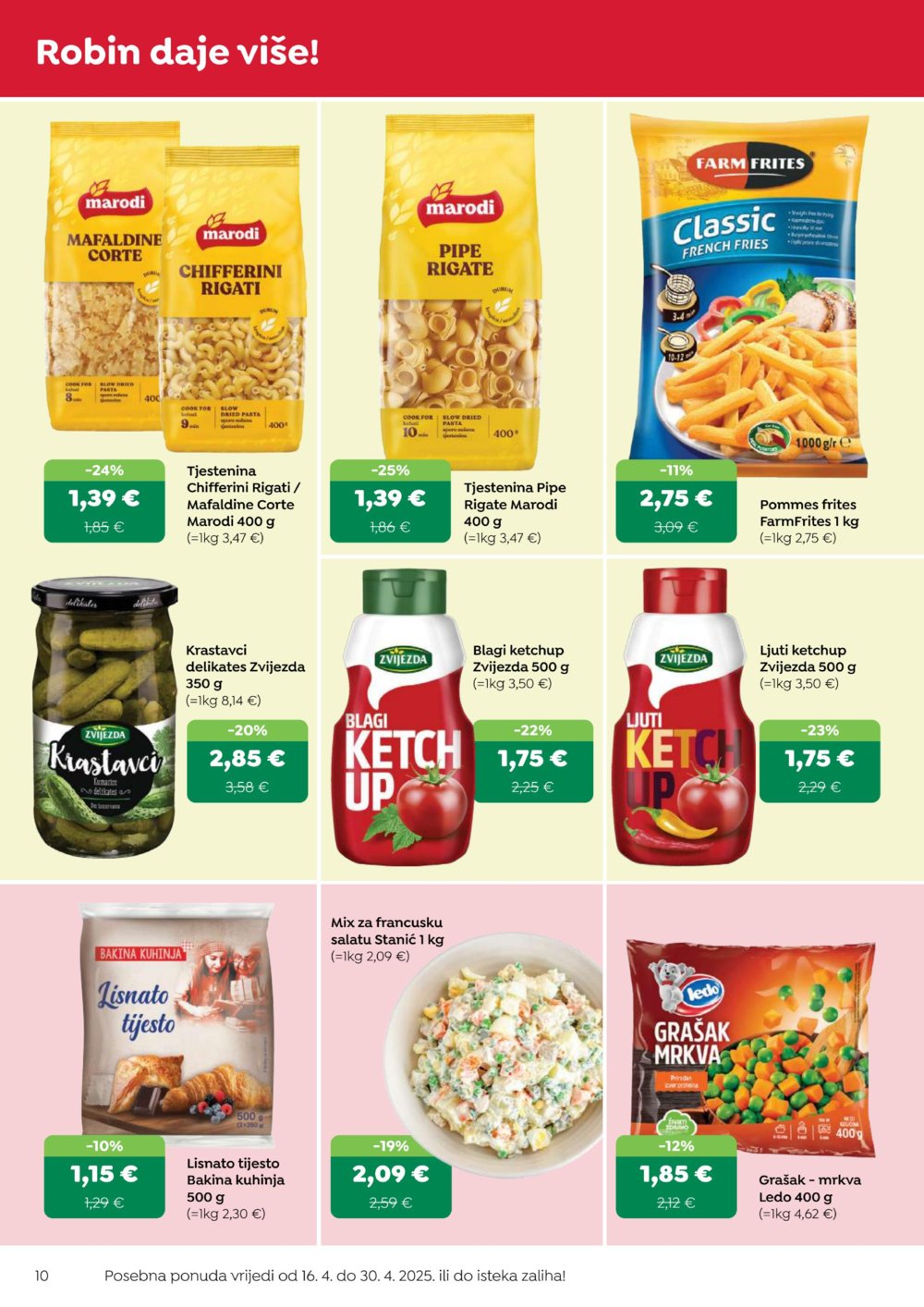 Robin katalog Akcija 16.04. - 30.04.2025.