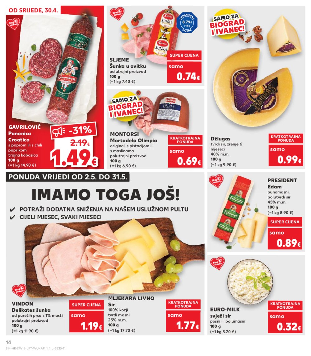 Kaufland katalog Akcija 30.04.-06.05.2025. Biograd na Moru