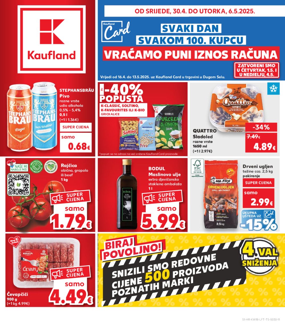 Kaufland katalog Akcija 30.04.-06.05.2025. Dugo Selo