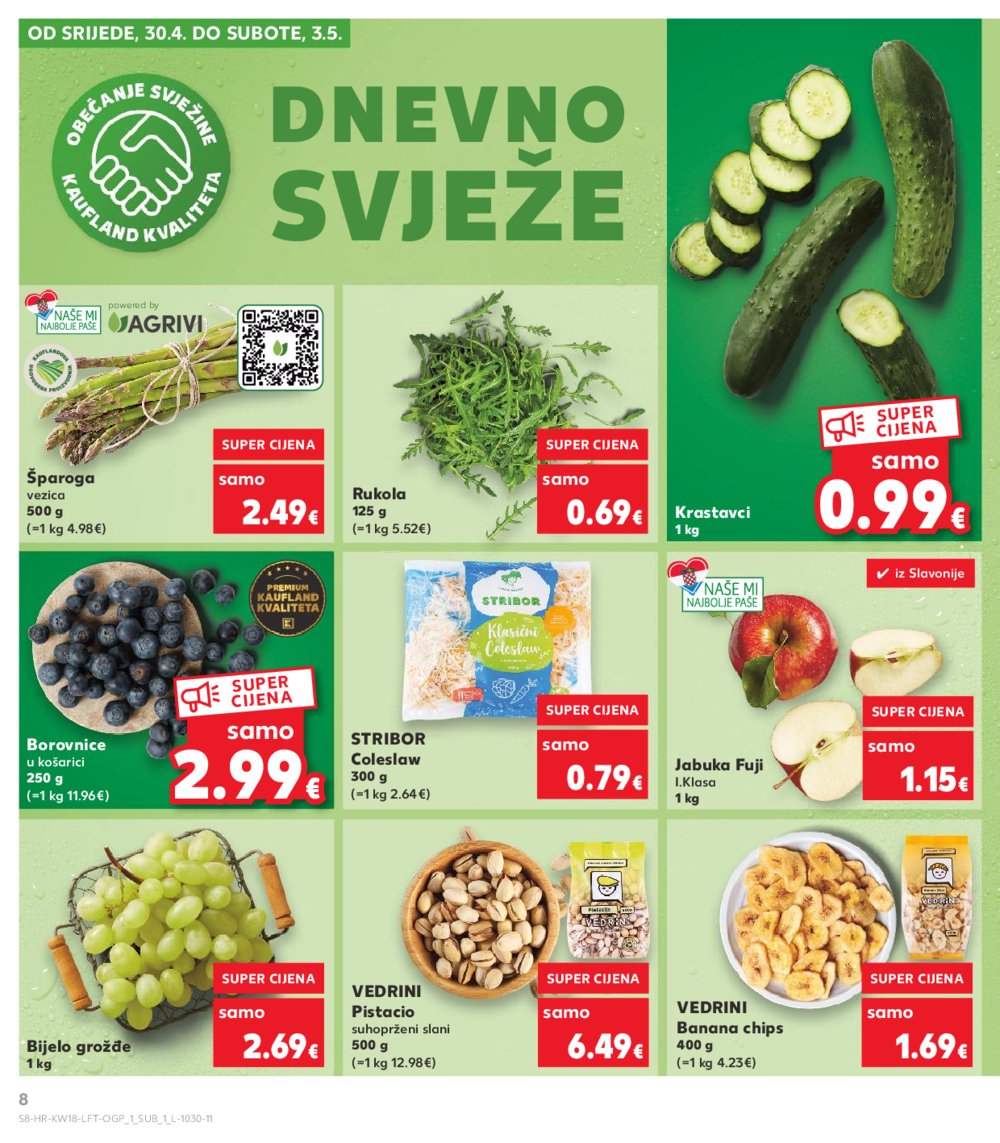 Kaufland katalog Akcija 30.04.-06.05.2025. Ma, VG, Ro, Vu, Po, VO