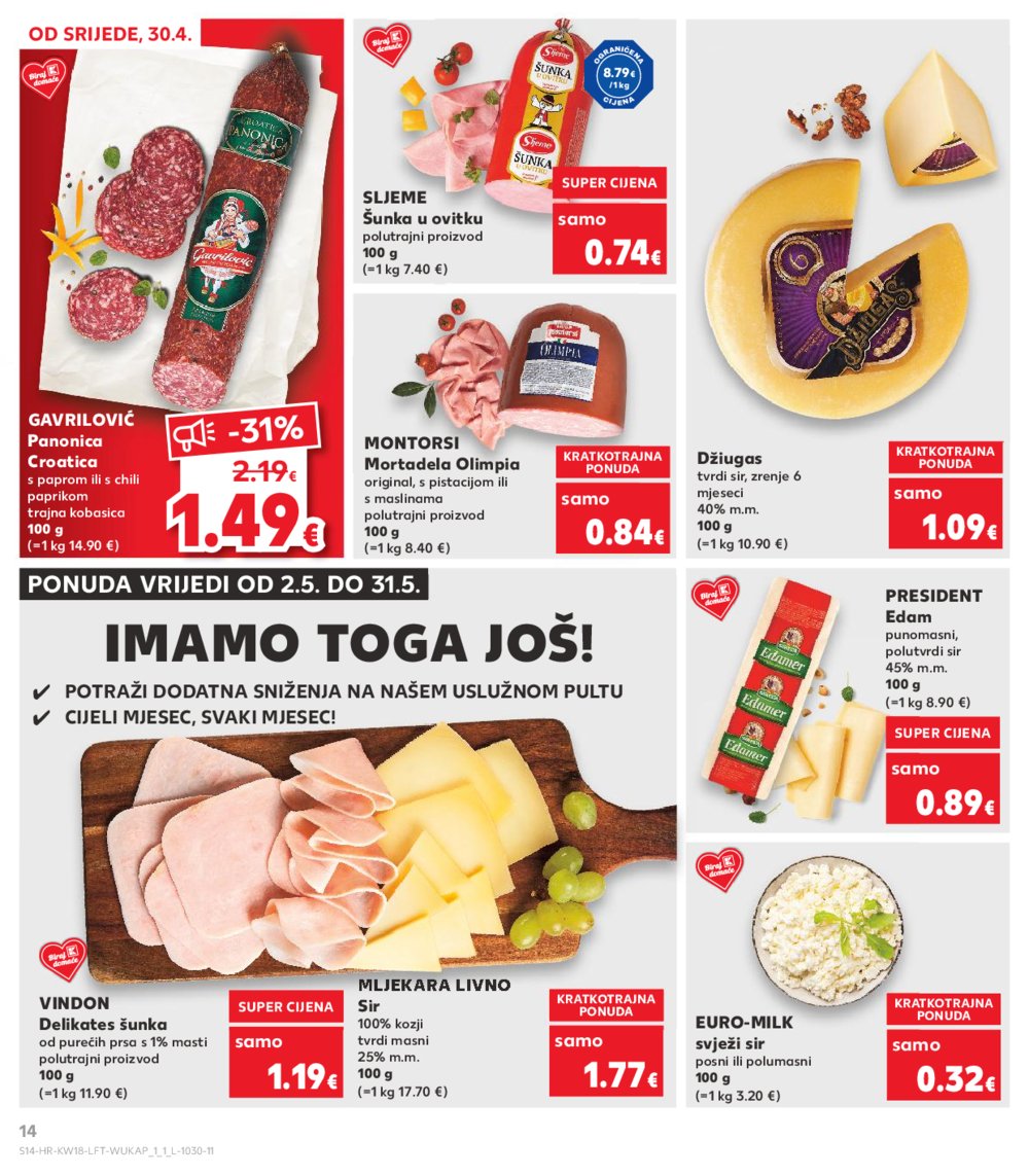 Kaufland katalog Akcija 30.04.-06.05.2025. Odabrane poslovnice