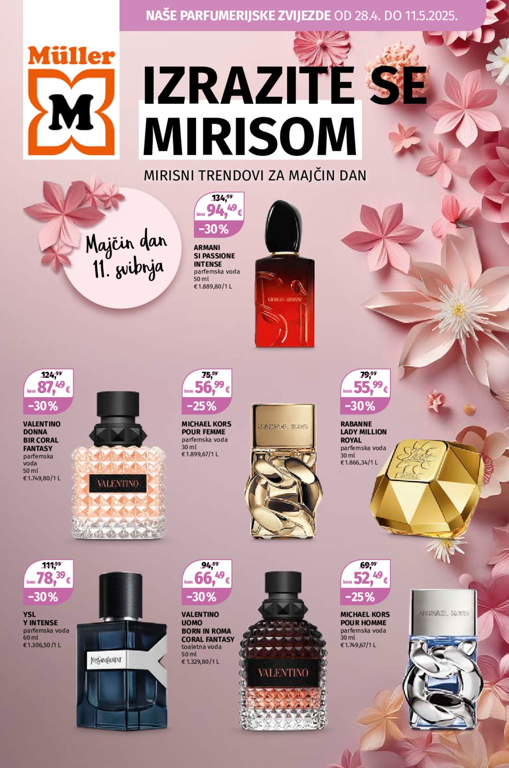 Muller katalog Parfumerijska ponuda 28.04. - 11.05.2025.