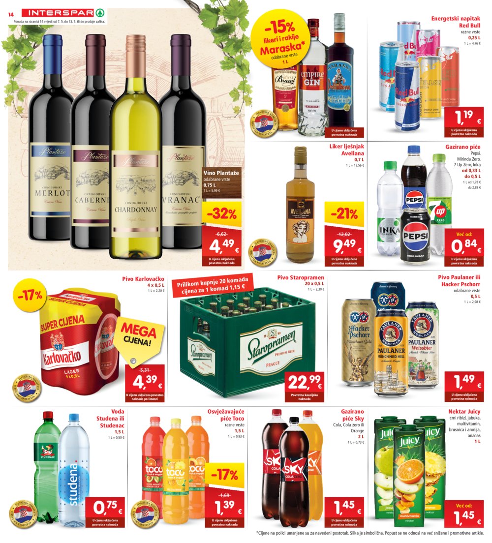 INTERSPAR katalog akcija 07.05.-13.05.2025.