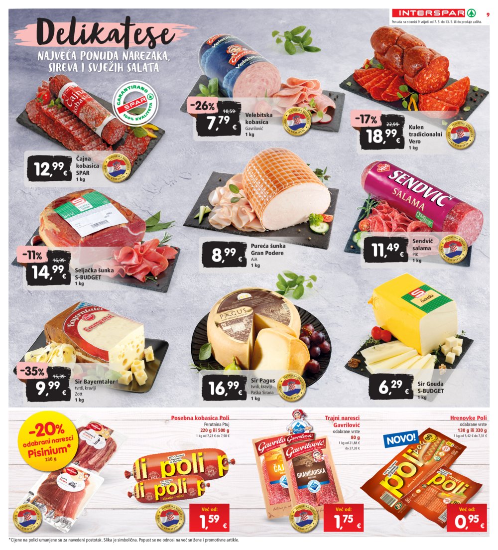 INTERSPAR katalog akcija 07.05.-13.05.2025.