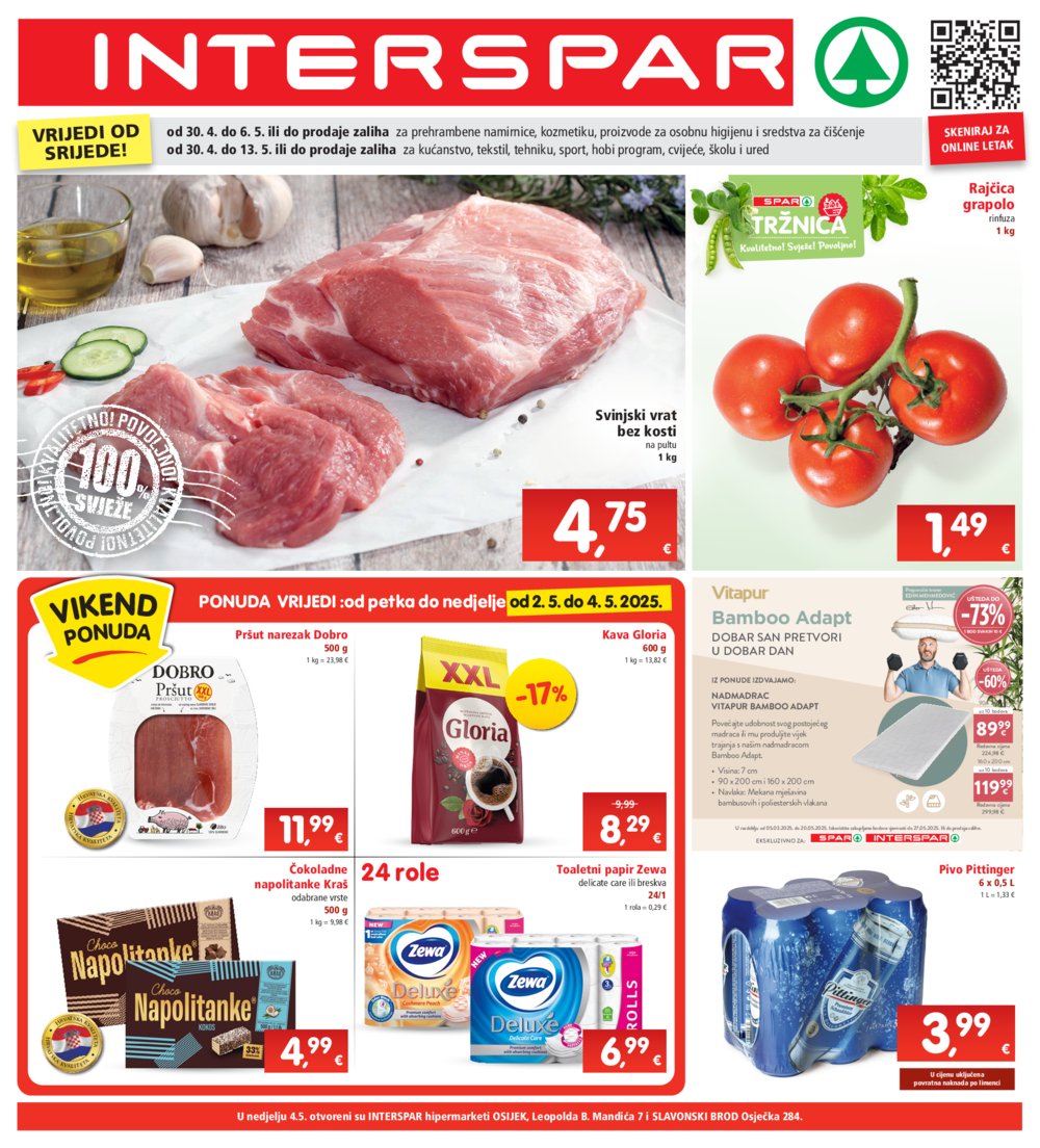 INTERSPAR katalog Akcija 30.04.-06.05.2025.