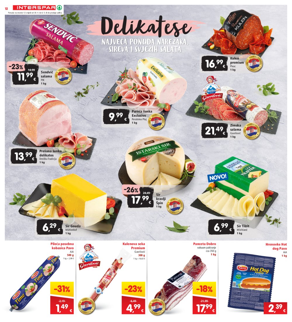 INTERSPAR katalog Akcija 30.04.-06.05.2025.