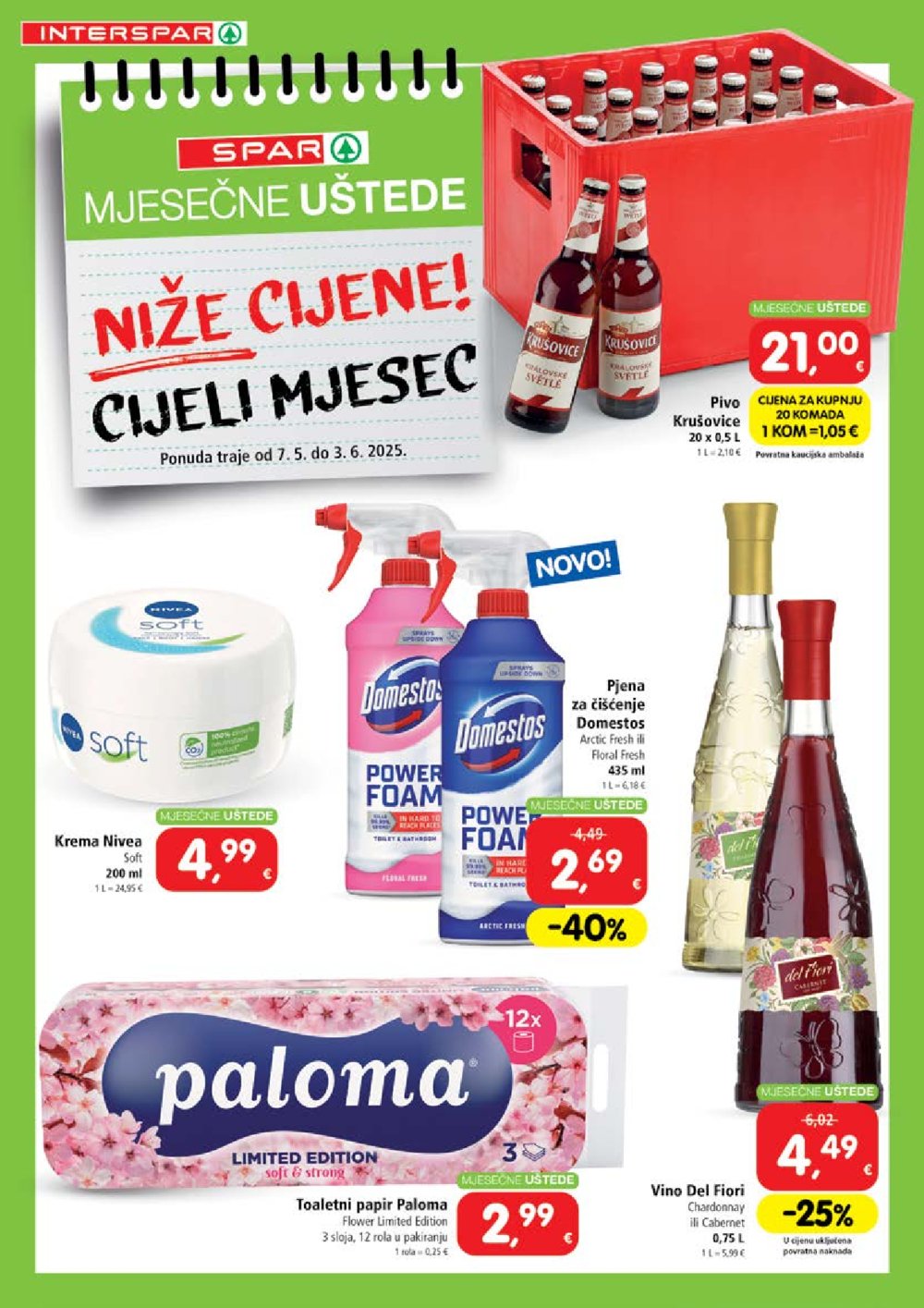 INTERSPAR Katalog Mjesečne uštede 07.05.-03.06.2025.