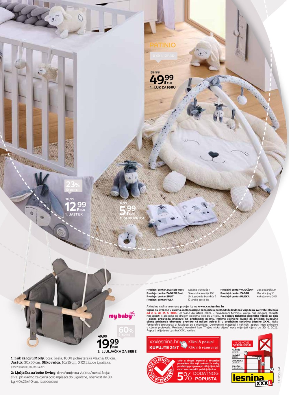 Lesnina Sretno odrastanje katalog akcija 02.05.-31.05.2025.