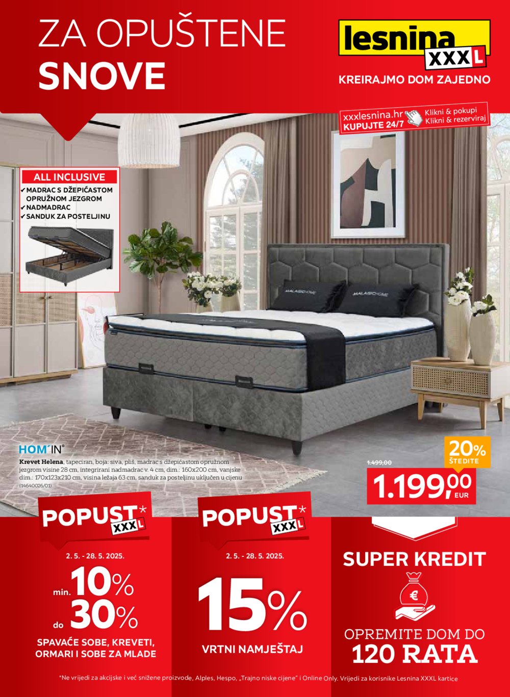 Lesnina Za opuštene snove katalog akcija 02.05.-28.05.2025.