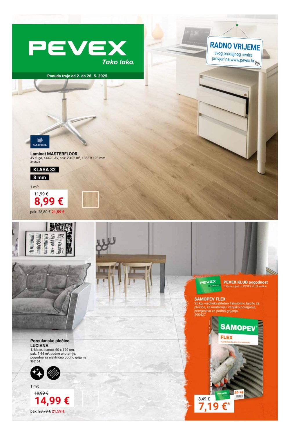 Pevex katalog Gradnja 02.05.-26.05.2025.